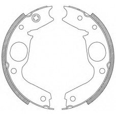 BSA2076.00 OPEN PARTS Комплект тормозных колодок