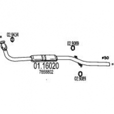 01.16020 MTS Труба выхлопного газа