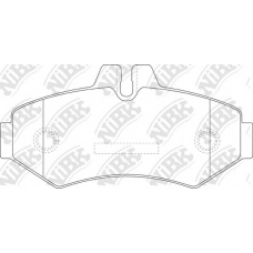 PN0135 NiBK Комплект тормозных колодок, дисковый тормоз