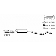 011013 ERNST Предглушитель выхлопных газов