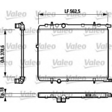 732800 VALEO Радиатор, охлаждение двигателя