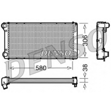 DRM09098 DENSO Радиатор, охлаждение двигателя
