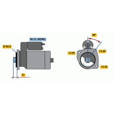 0 001 420 025 BOSCH Стартер