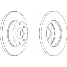DDF285-1 FERODO Тормозной диск
