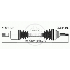 FD-8-01-118 InterParts Приводной вал