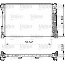 735292 VALEO Радиатор, охлаждение двигателя