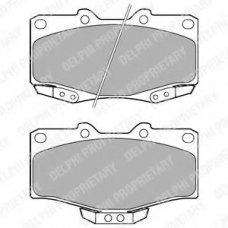 LP1405 DELPHI Комплект тормозных колодок, дисковый тормоз