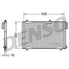 DCN21002 DENSO Конденсатор, кондиционер