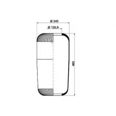 084.076-20A PE Automotive Кожух пневматической рессоры