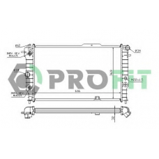 PR 5076A3 PROFIT Радиатор, охлаждение двигателя