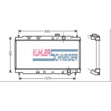 0100041 KUHLER SCHNEIDER Радиатор, охлаждение двигател