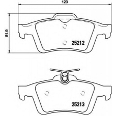 P 24 148 BREMBO Комплект тормозных колодок, дисковый тормоз