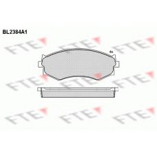BL2384A1 FTE Комплект тормозных колодок, дисковый тормоз