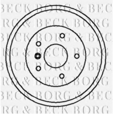 BBR7021 BORG & BECK Тормозной барабан