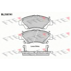 BL2587A1 FTE Комплект тормозных колодок, дисковый тормоз