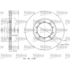 187152 VALEO Тормозной диск