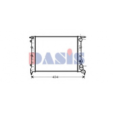 180510N AKS DASIS Радиатор, охлаждение двигателя
