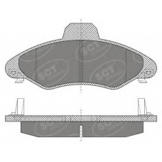 SP 614 PR SCT Комплект тормозных колодок, дисковый тормоз