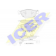 181993 ICER Комплект тормозных колодок, дисковый тормоз