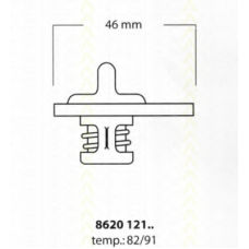 8620 12182 TRISCAN Термостат, охлаждающая жидкость