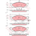 GDB4032 TRW Комплект тормозных колодок, дисковый тормоз
