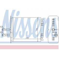 71439 NISSENS Теплообменник, отопление салона