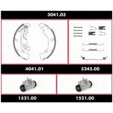 3041.03 REMSA Комплект тормозов, барабанный тормозной механизм