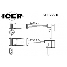 610333 E ICER Сигнализатор, износ тормозных колодок
