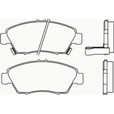 P 28 024 BREMBO Комплект тормозных колодок, дисковый тормоз