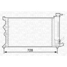 350213118600 MAGNETI MARELLI Радиатор, охлаждение двигателя