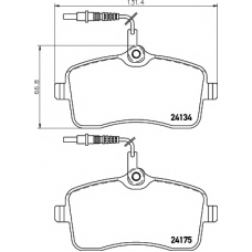 8DB 355 011-481 HELLA PAGID Комплект тормозных колодок, дисковый тормоз