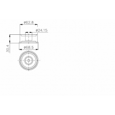 TKR 9907 TIMKEN Натяжной ролик, ремень грм