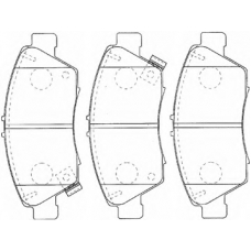 C1N041 AISIN Комплект тормозных колодок, дисковый тормоз