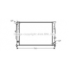 AIA2124 AVA Радиатор, охлаждение двигателя