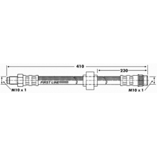 FBH6691 FIRST LINE Тормозной шланг