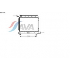 MSA2039 AVA Радиатор, охлаждение двигателя