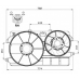 47000 NRF Вентилятор, охлаждение двигателя