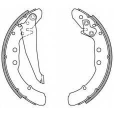 BSA2150.00 OPEN PARTS Комплект тормозных колодок