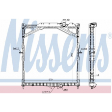 65469 NISSENS Радиатор, охлаждение двигателя