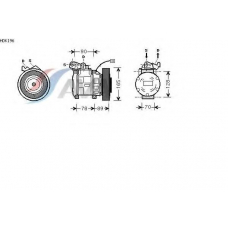 HDK196 AVA Компрессор, кондиционер