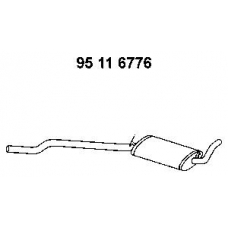 95 11 6776 EBERSPACHER Средний глушитель выхлопных газов