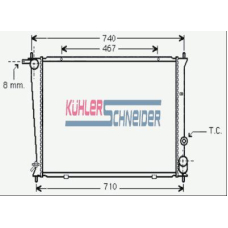 5700071 KUHLER SCHNEIDER Радиатор, охлаждение двигател