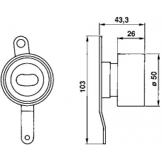 VKM 73005 SKF Натяжной ролик, ремень грм