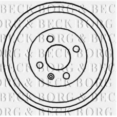 BBR7121 BORG & BECK Тормозной барабан