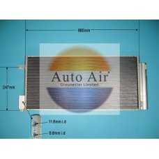 16-9800 AUTO AIR GLOUCESTER Конденсатор, кондиционер