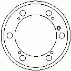 7D0241 KAWE Тормозной барабан