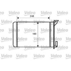 812045 VALEO Теплообменник, отопление салона