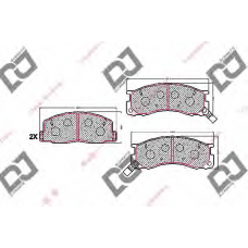 BP1579 DJ PARTS Комплект тормозных колодок, дисковый тормоз