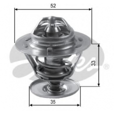 TH12592G1 GATES Термостат, охлаждающая жидкость