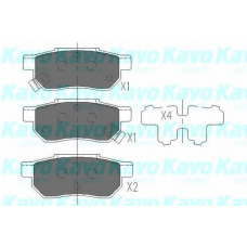 KBP-2007 KAVO PARTS Комплект тормозных колодок, дисковый тормоз